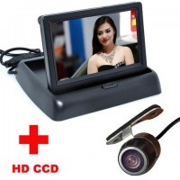 4.3" COLOR LCD CAR MONITOR WITH REAR VIEW CAMERA